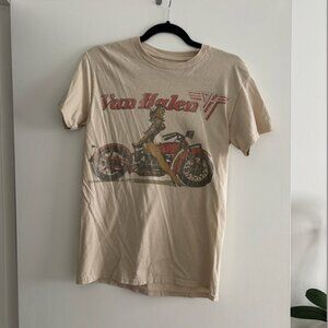Beige Van Halen Graphic T-Shirt